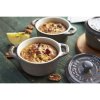 Staub Cocotte Mini keramický plech na pečenie 10 cm/0,2 l, starožitná sivá, 40511-998