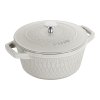Staub Cocotte Twist okrúhly hrniec 24 cm/4 l biela hľuzovka, 1023541
