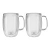 Zwilling Sorrento Plus poháre na latte macchiato s rukoväťou 450 ml, 2 ks, 39500-114