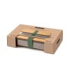 Box na občerstvenie Black+Blum s bambusovým vekom 0,9 l, olivový, BAM-SB010