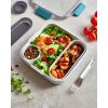 Black+Blum Originálny box na občerstvenie s vidličkou 1 l, oceán, BAO-BA005
