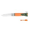 Opinel Explore N°12 multifunkčný nôž s odstraňovačom kliešťov 10 cm, oranžový, 002454