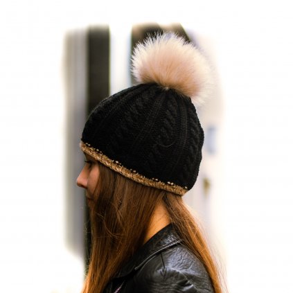 Winter hat Daiquiri black