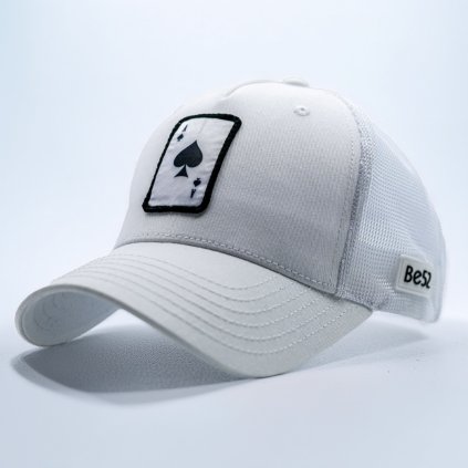 Ace kšiltovka premiumS white