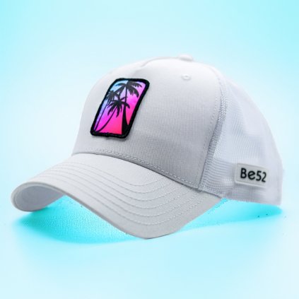 704 6 Palms premiums white cap (0)