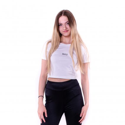 Dámské bílé PINA Crop Tee