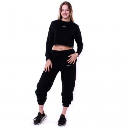 Black Crop Sweatsuit