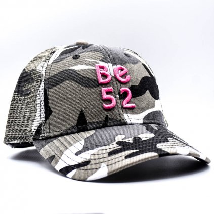 Kšiltovka Camo pink