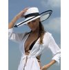 Letní klobouk Eleganza bílo - černá
