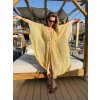 Dlouhý plážový přehoz Aurora zlatý