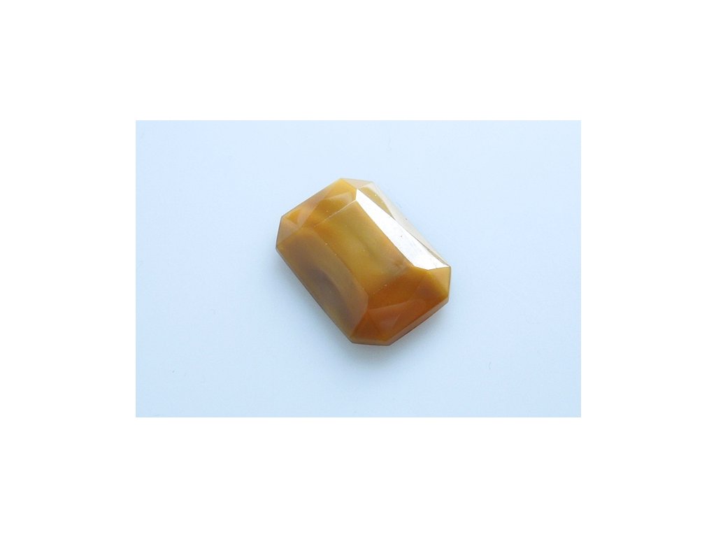 glass stone octagon 25x18 mm 14010