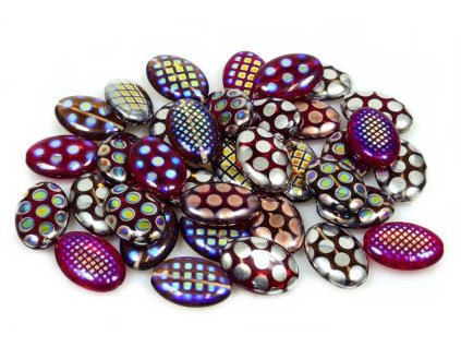 Mix of glass pressed beads 11199006 20x14 mm mix