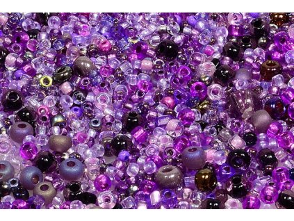 Seed beads mix - violet