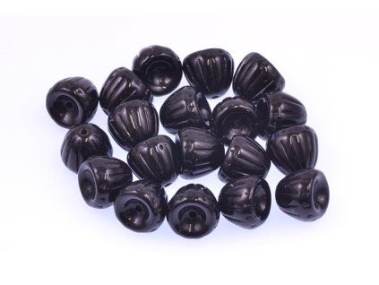 shaped pressed glass bead 11100080 8x9 mm 23980