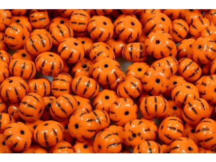 Pumpkin beads 11100206 8x11 mm 93130/46410