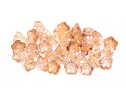 Bell flower beads 11100240 6x8 mm 00030/22501