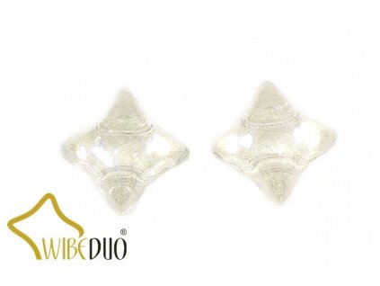 WIBEDUO 8x8 mm 00030/14400 - crystal/shimmer