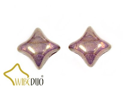 WIBEDUO 8x8 mm 00030/90215 - crystal/gold