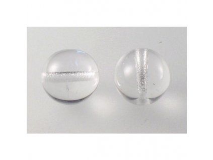 Round pressed glass bead 12 mm 00030