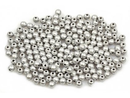 Round pressed glass beads 3 mm 01700