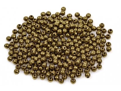 Round pressed glass beads 3 mm 23980/90215