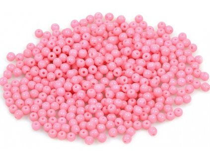 Round pressed glass beads 3 mm 73020