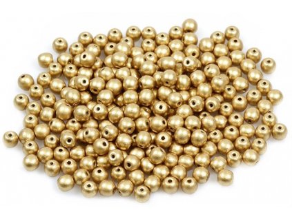 Round pressed glass beads 4 mm 01710