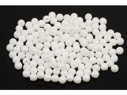 Round pressed glass beads 4 mm 03000/14400