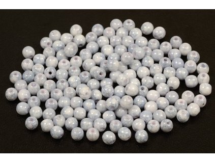 Round pressed glass beads 4 mm 03000/15464
