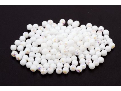 Round pressed glass beads 4 mm 03000/28701