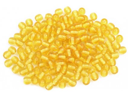 Round pressed glass beads 4 mm 10060