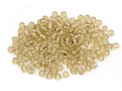 Round pressed glass beads 4 mm 10200