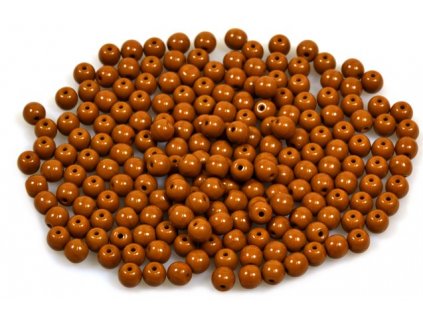 Round pressed glass beads 4 mm 13600