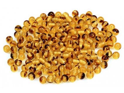 Round pressed glass beads 4 mm 18016