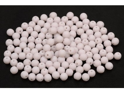 Round pressed glass beads 4 mm 23000/84110