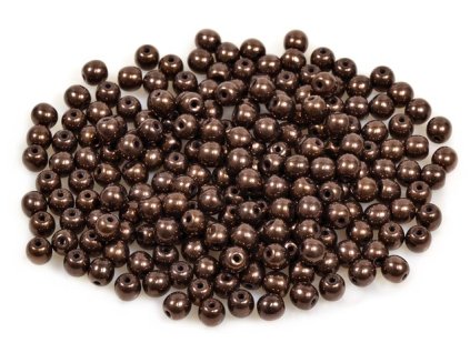 Round pressed glass beads 4 mm 23980/15726