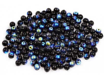 Round pressed glass beads 4 mm 23980/28701