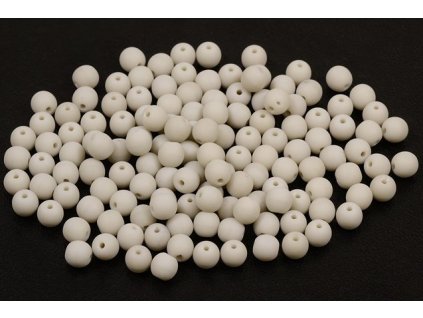 Round pressed glass beads 4 mm 43000/84110