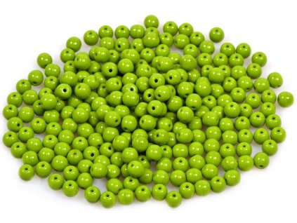 Round pressed glass beads 4 mm 53420