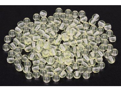 Round pressed glass beads 4 mm 80130
