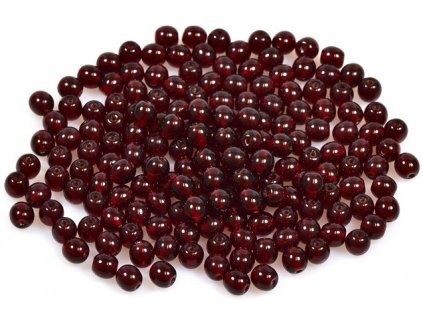 Round pressed glass beads 4 mm 90100