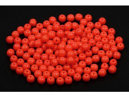 Round pressed glass beads 4 mm 93180