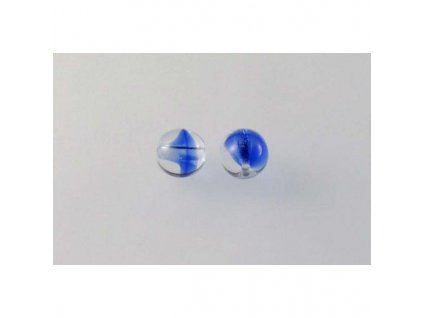 Round pressed glass bead 6 mm 37008