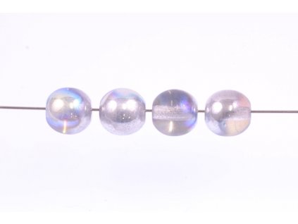 Round pressed glass beads 7 mm 00030/98530