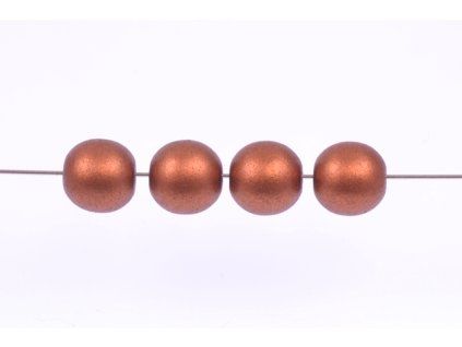 Round pressed glass bead 7 mm 03000/01750
