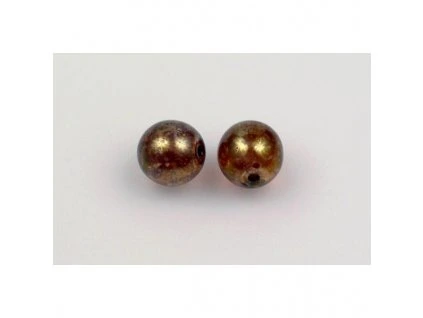 Round pressed glass beads 8 mm 00030/15421