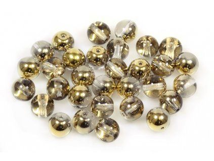 Round pressed glass beads 8 mm 00030/26441