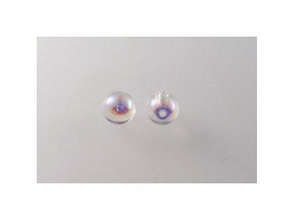 Round pressed glass bead 8 mm 00030/28701