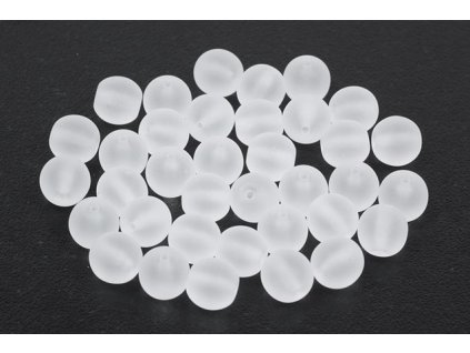Round pressed glass beads 8 mm 00030/84110