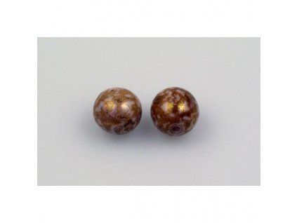 Round pressed glass beads 8 mm 03000/15421